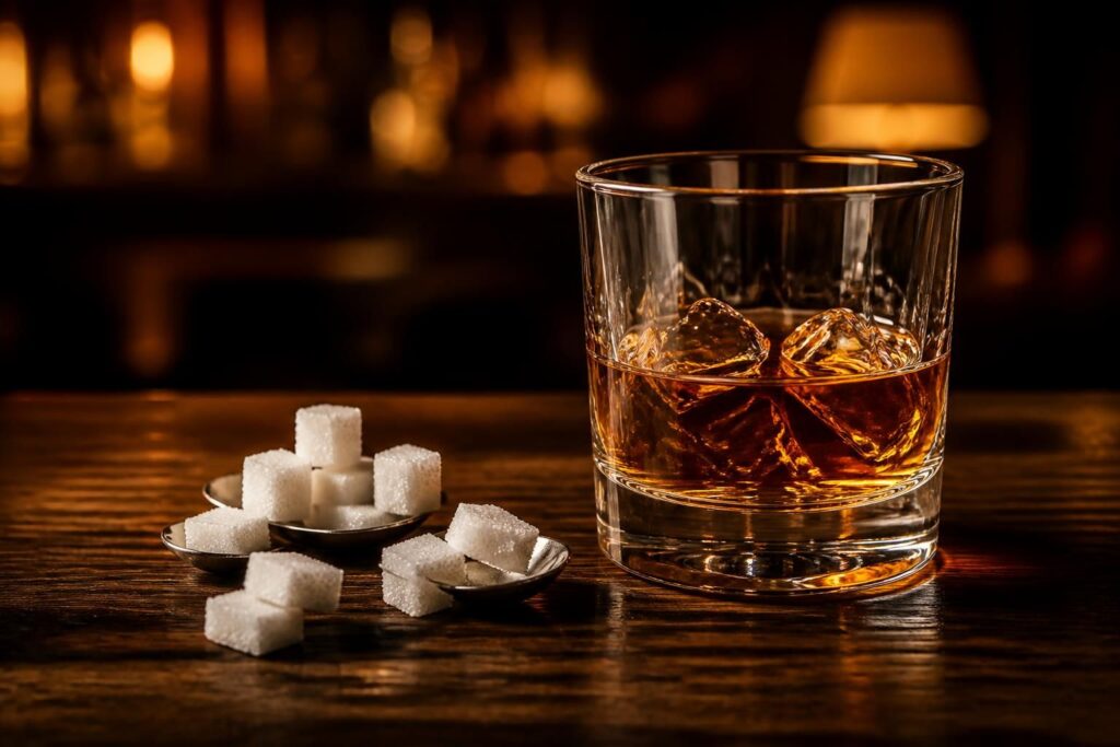 découvrez la vérité sur la quantité de sucre contenue dans un verre de whisky et démêlez le mythe de la réalité pour mieux apprécier votre boisson.