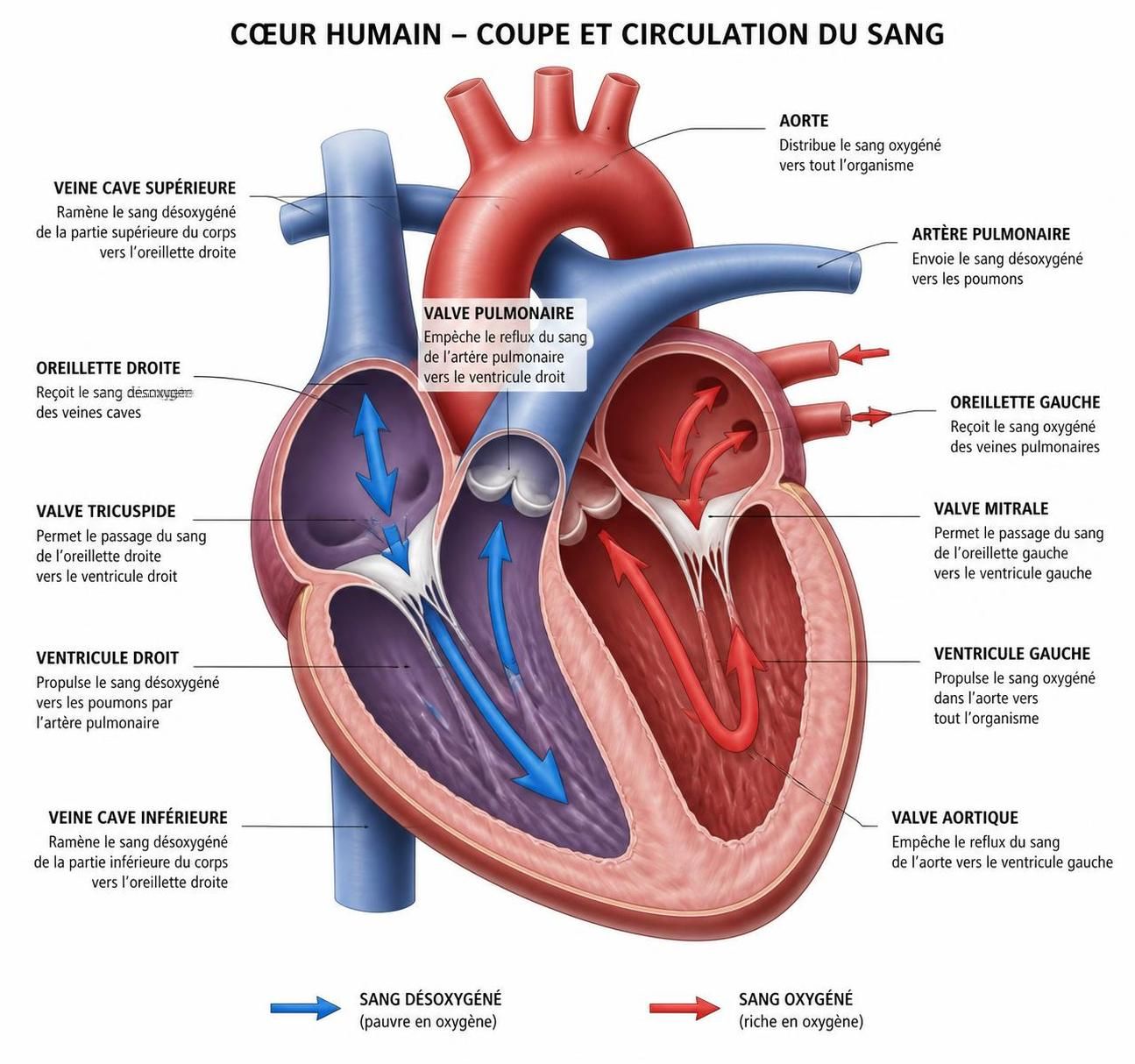 découvrez le rôle crucial des valves cardiaques dans la circulation sanguine et comprenez comment elles assurent le bon fonctionnement du cœur.
