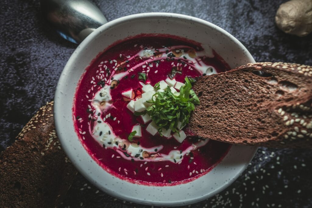 Beetroot cream-soup