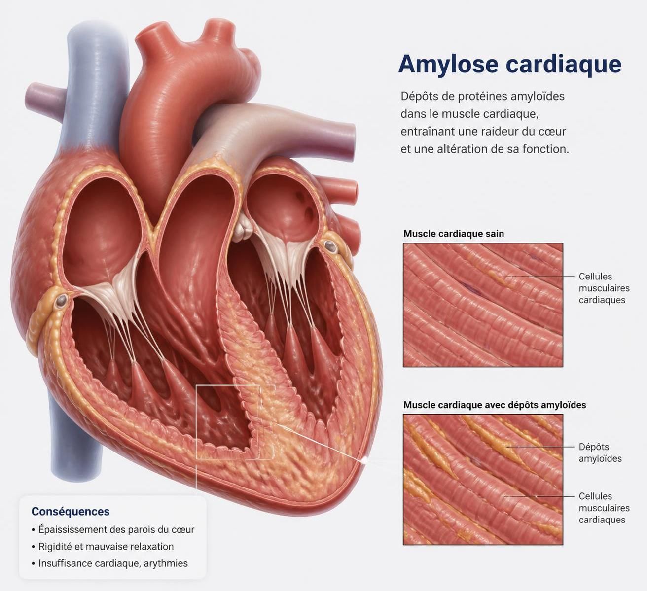 découvrez l'amylose cardiaque, une maladie rare affectant le cœur. comprenez ses causes, symptômes et options de traitement pour mieux la prévenir et la gérer.