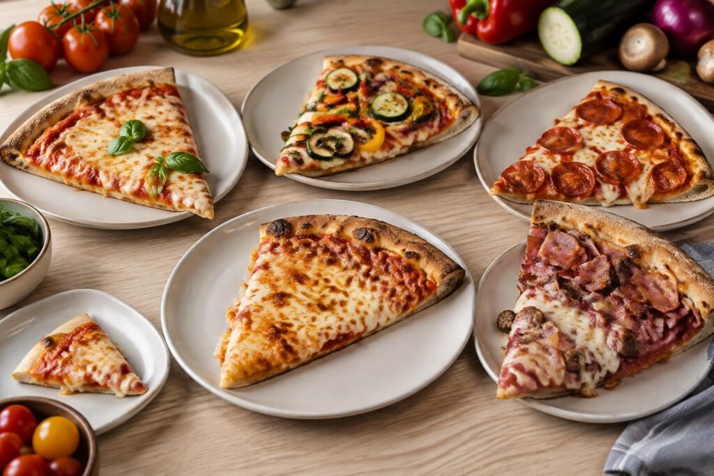 calories d’une pizza : comparez les apports selon la garniture et la taille de la part, de la margherita à la quatre fromages, avec des repères pratiques.